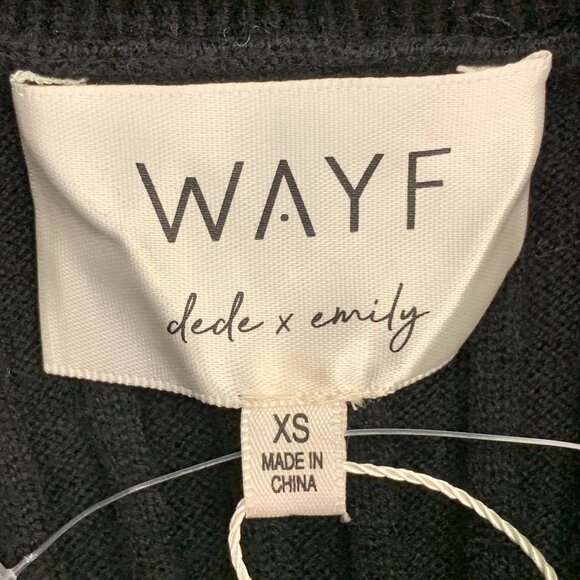 Wayf Emily x Dede Women's Ribbed Knit Sweater Midi Dress Size XS NWT - Picture 8 of 14